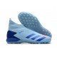 Scarpe da calcio Adidas senza lacci Predator 20.3 TF Blu Grigio