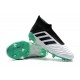 Scarpe da calcio Adidas senza lacci Predator 18+ FG Bianca Nero verde