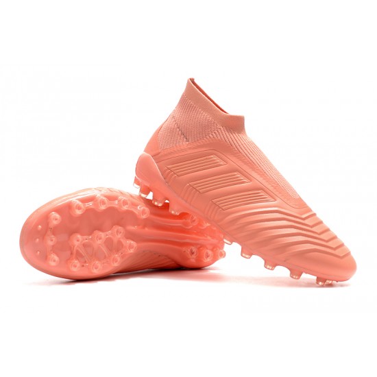 Scarpe da calcio Adidas senza lacci Predator 18+AG Rosa