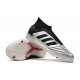 Scarpe da calcio Adidas senza lacci Predator 19+ TF Argento Nero