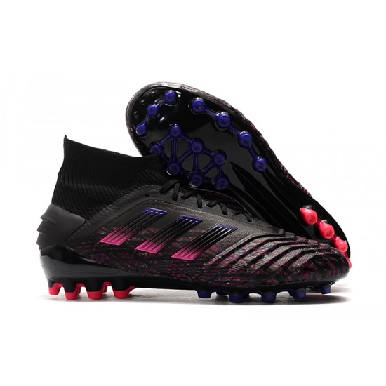 Scarpe da calcio Adidas Predator 19.1 AG Nero Rosa Blu