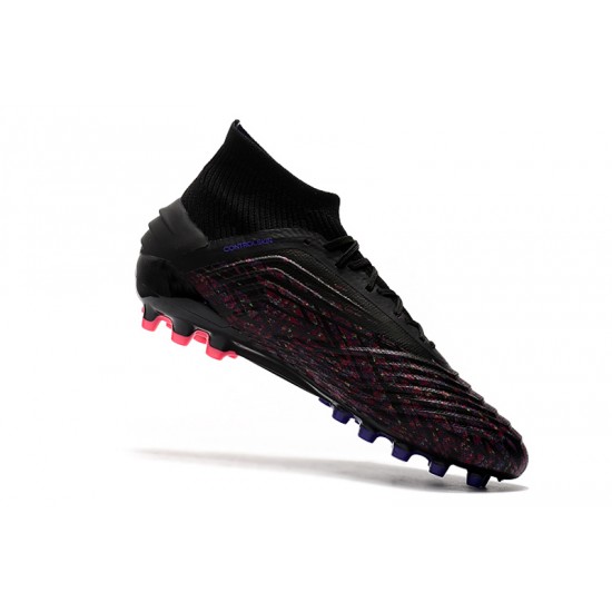 Scarpe da calcio Adidas Predator 19.1 AG Nero Rosa Blu