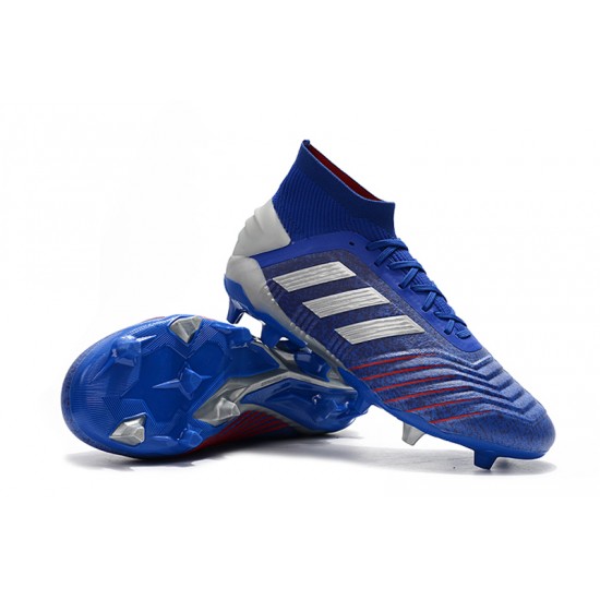 Scarpe da calcio Adidas Predator 19.1 FG 25th Anniversaire Blu Argento