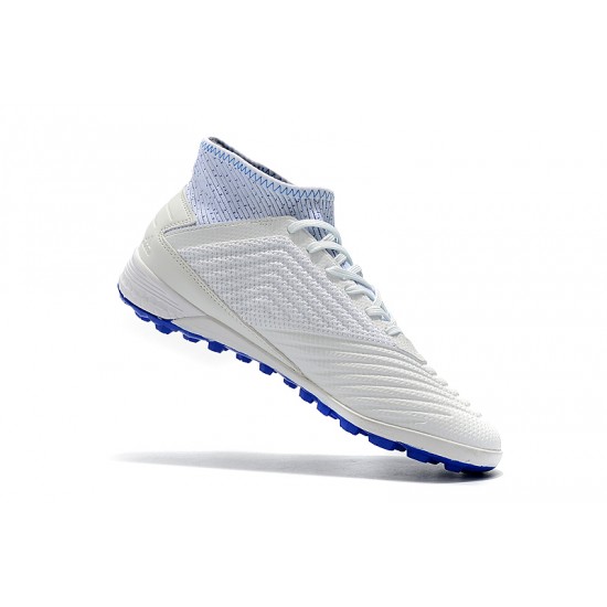Scarpe da calcio Adidas Predator 19.3 TF Bianca Blu