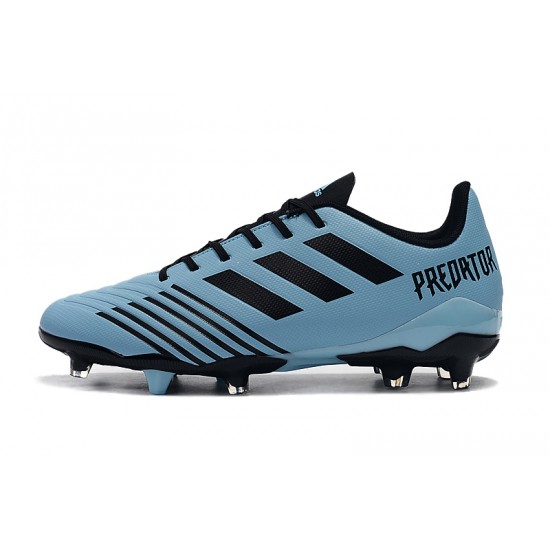 Scarpe da calcio Adidas Predator 19.4 FG Blu Nero