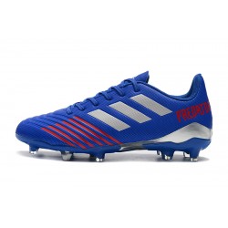 Scarpe da calcio Adidas Predator 19.4 FG Blu Argento