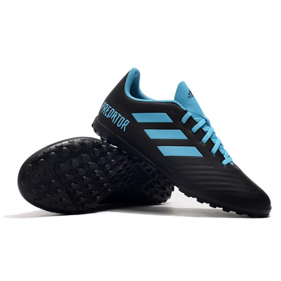 Scarpe da calcio Adidas Predator 19.4 TF Nero Blu