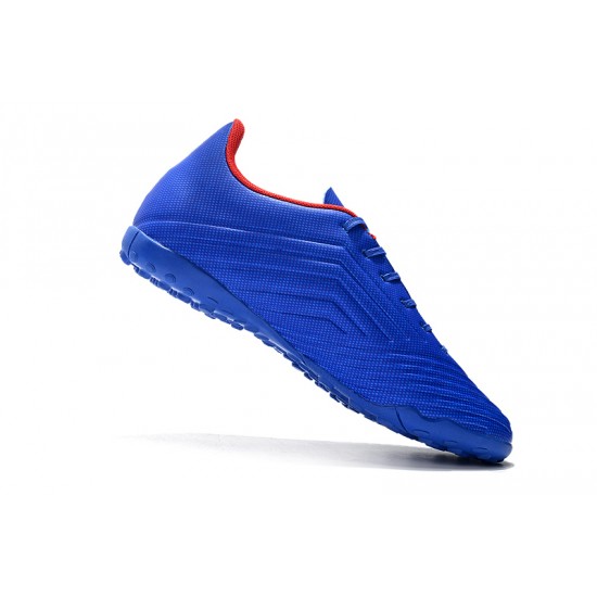 Scarpe da calcio Adidas Predator 19.4 TF Blu Argento