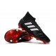 Scarpe da calcio Adidas senza lacci Predator Mania 19.1 FG Pelle Nero Bianca Rosso