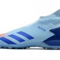 Scarpe da calcio Adidas PREDATOR 20.3 Laceless TF - Blu 