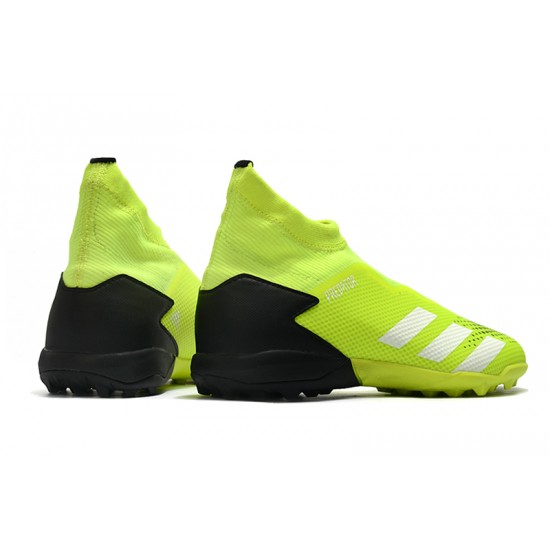 Scarpe da calcio Adidas PREDATOR 20.3 Laceless TF - Fluo Verde Nero