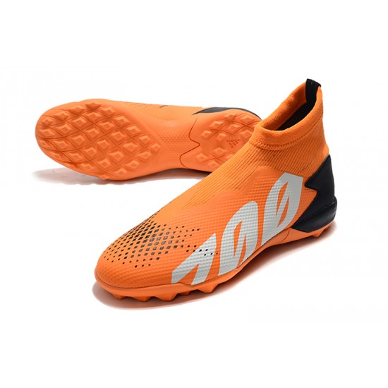 Scarpe da calcio Adidas PREDATOR 20.3 Laceless TF - arancione Bianco Nero