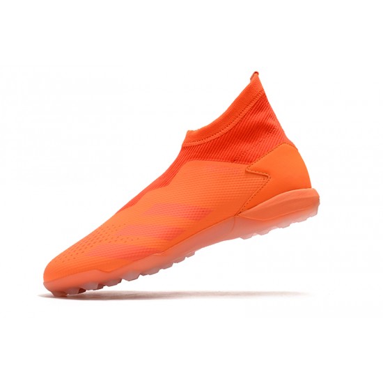 Scarpe da calcio Adidas PREDATOR 20.3 Laceless TF - arancione