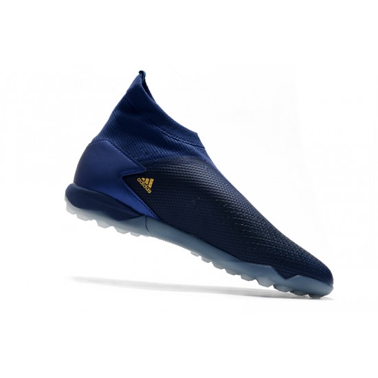 Scarpe da calcio Adidas PREDATOR 20.3 Laceless TF - Royal Blu doro