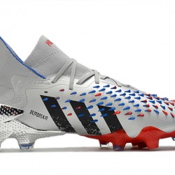 Scarpe da calcio Adidas Predator Freak + FG D'argento Blu 