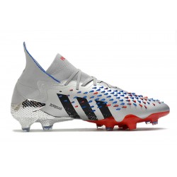 Scarpe da calcio Adidas Predator Freak + FG D'argento Blu 