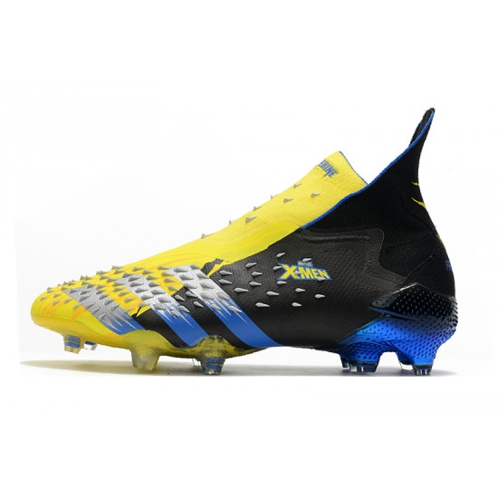 Scarpe da calcio Adidas Predator Freak + FG Giallo Nero Blu