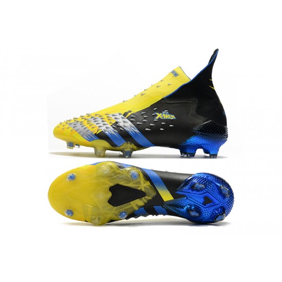 Scarpe da calcio Adidas Predator Freak + FG Giallo Nero Blu