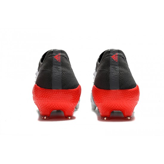 Scarpe da calcio Adidas Predator Freak .1 Low FG Bianco Nero Rosso
