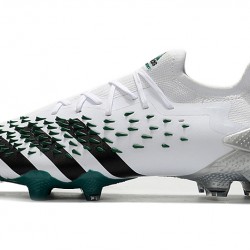 Scarpe da calcio Adidas Predator Freak .1 Low FG Bianco Verde Nero 
