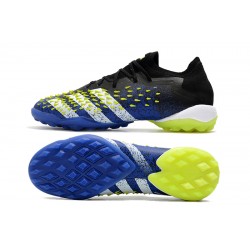 Scarpe da calcio Adidas Predator Freak .1 TF Low Blu Core Nero Bianco Solar Giallo 