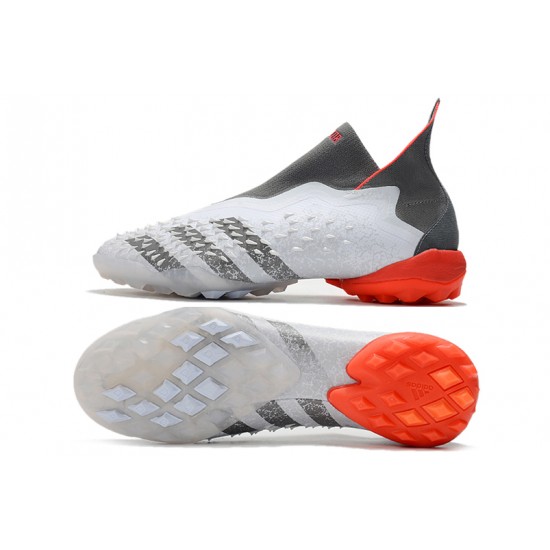 Scarpe da calcio Adidas Predator Freak TF Meteorite Pack Bianco Grigio arancione