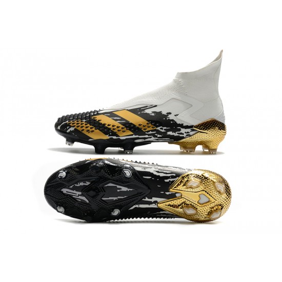 Scarpe da calcio Adidas Predator Mutator 20+ FG - Bianco Nero doro