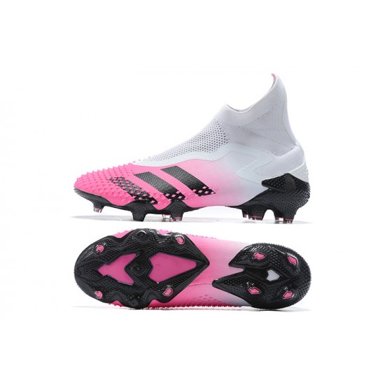 Scarpe da calcio Adidas Predator Mutator 20+ FG - Bianco Nero Rosa