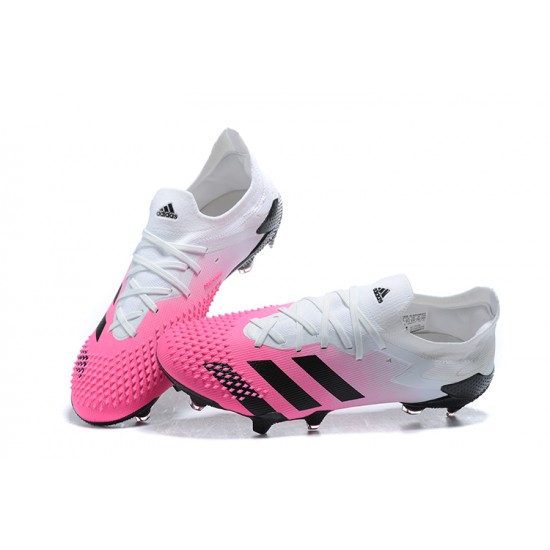 Scarpe da calcio Adidas Predator Mutator 20.1 FG Low s- Bianco Rosa Nero