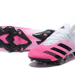 Scarpe da calcio Adidas Predator Mutator 20.1 FG Low s- Bianco Rosa Nero 