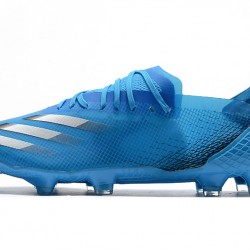 Scarpe da calcio Adidas X Ghosted .1 FG Blu D'argento 