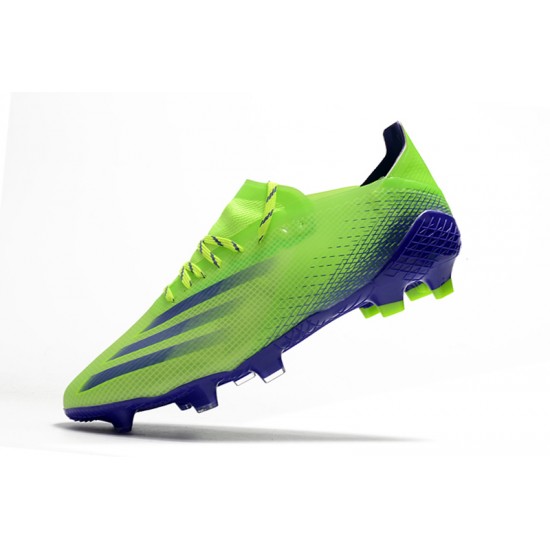 Scarpe da calcio Adidas X Ghosted .1 FG Verde Blu Viola