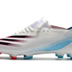Scarpe da calcio Adidas X Ghosted .1 FG Bianco Nero Blu 