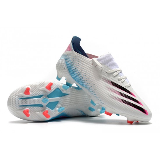 Scarpe da calcio Adidas X Ghosted .1 FG Bianco Nero Blu