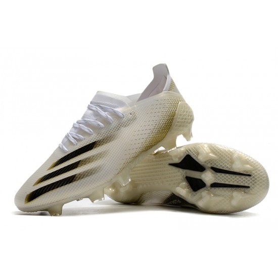 Scarpe da calcio Adidas X Ghosted .1 FG Bianco Nero doro