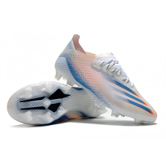 Scarpe da calcio Adidas X Ghosted .1 FG Bianco arancione Blu