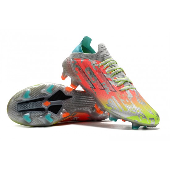 Scarpe da calcio Adidas X Speedflow .1 FG Rosa Verde Grigio