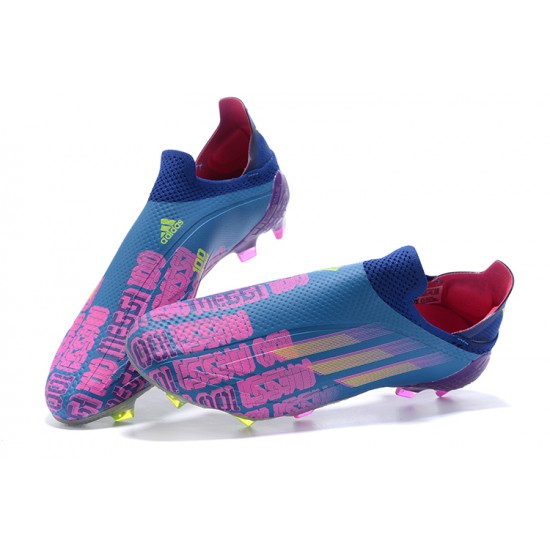 Scarpe da calcio Adidas X Speedflow+ FG Blu Viola