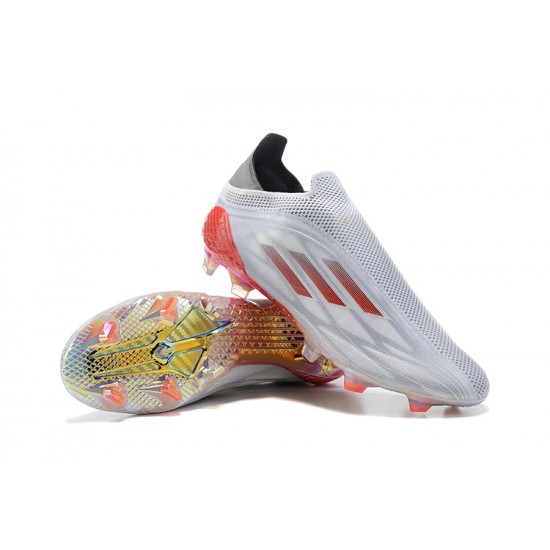 Scarpe da calcio Adidas X Speedflow+ FG Bianco Red