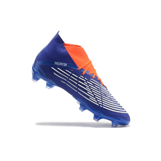 Scarpe da calcio Adidas PRossoator Edge Geometric 1 FG Arancia Blu Bianca High-top