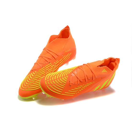 Scarpe da calcio Adidas PRossoator Edge Geometric 1 FG Arancia Giallo High-top