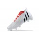 Scarpe da calcio Adidas PRossoator Edge Geometric 1 FG Bianca Rosso Nero High-top