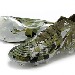 Scarpe da calcio Adidas PRossoator Edge Geometric.1 FG Mid-top Grigio Olive