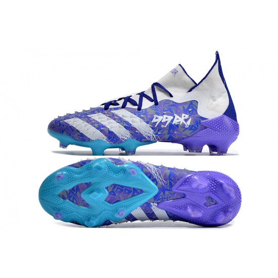 Scarpe da calcio Adidas PRossoator Freak.1 FG Blu Viola Bianca Unisex