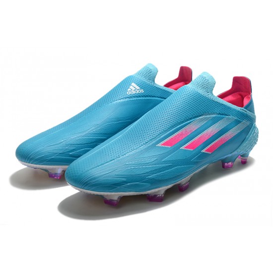 Scarpe da calcio Adidas X Speedflow FG Low-top Blu Rosa Sliver