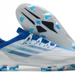 Scarpe da calcio Adidas X Speedflow FG Low-top Bianca Blu