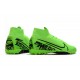2020 Scarpe da calcio Nike Mercurial Superfly 7 Elite MDS TF Flyknit verde