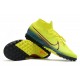2020 Scarpe da calcio Nike Mercurial Superfly 7 Elite MDS TF Flyknit Giallo Blu