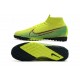 2020 Scarpe da calcio Nike Mercurial Superfly 7 Elite MDS TF Flyknit Giallo verde