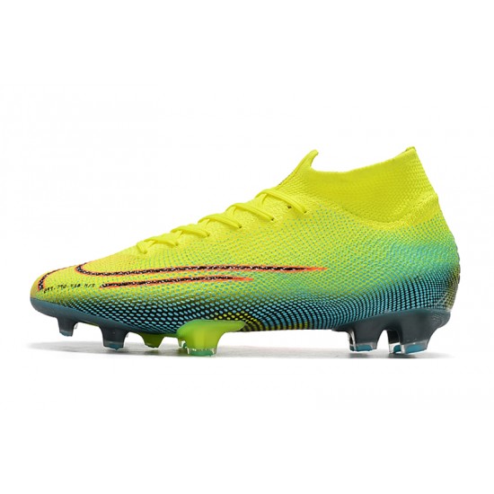 Scarpe da calcio Nike Dream Speed 002 Mercurial Superfly 7 Elite FG Volt verde arancia